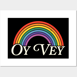 Oy Vey Rainbow Posters and Art